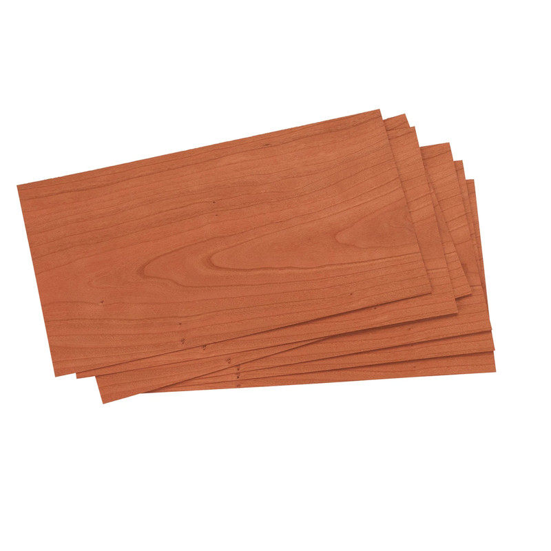 Wood Veneer - 4-1/2" to 6-1/2" W - 3 Square Foot Pack - Species:Cherry